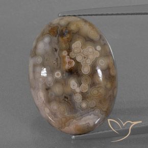 15.78ct طبيعي متعدد الألوان يشب أو جاسبر, بيضوي, غير شفاف