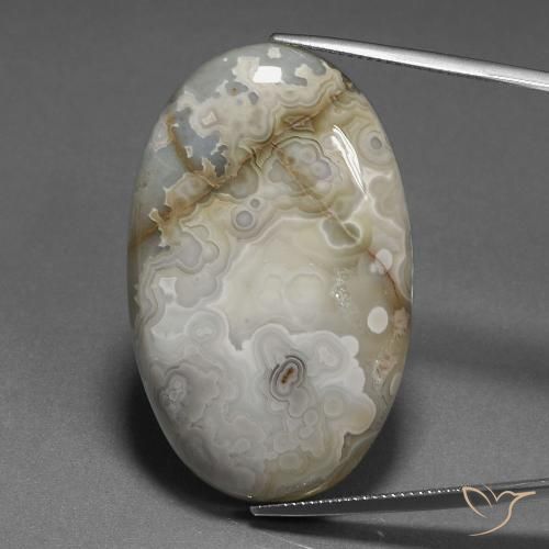 58.83ct طبيعي متعدد الألوان يشب أو جاسبر, بيضوي, غير شفاف