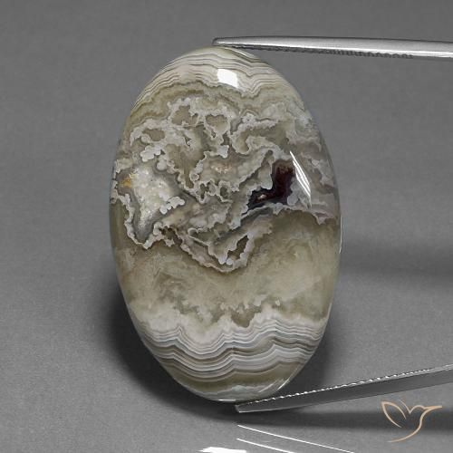 47.98ct طبيعي متعدد الألوان يشب أو جاسبر, بيضوي, غير شفاف