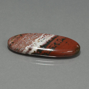 يشب أو جاسبر متعدد الألوان طبيعي، قصة بيضاوى، 17.25 قيراط، غير شفاف