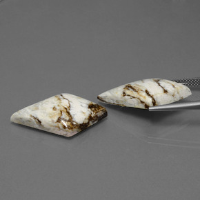 أحجار يشب أو جاسبر متعدد الألوان طبيعية، شكل خيالي، غير شفاف، وزنها  قيراط