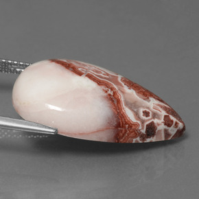 يشب أو جاسبر متعدد الألوان طبيعي، شكل الكمثرى، 15.54 قيراط، غير شفاف