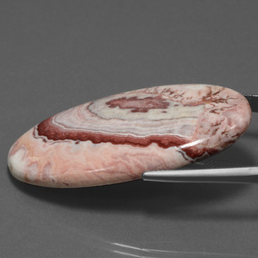 يشب أو جاسبر متعدد الألوان طبيعي، قصة بيضاوى، 55.89 قيراط، غير شفاف