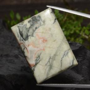 يشب أو جاسبر متعدد الألوان طبيعي، باجيت، 59.34 قيراط، غير شفاف