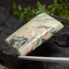 يشب أو جاسبر متعدد الألوان طبيعي، باجيت، 59.34 قيراط، غير شفاف