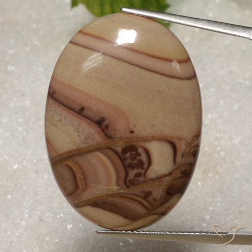 27.52ct طبيعي متعدد الألوان يشب أو جاسبر, بيضوي, غير شفاف