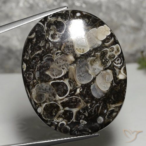 37.36ct طبيعي متعدد الألوان يشب أو جاسبر, بيضوي, غير شفاف