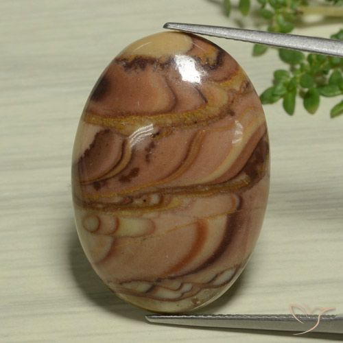 22.47ct طبيعي متعدد الألوان يشب أو جاسبر, بيضوي, غير شفاف