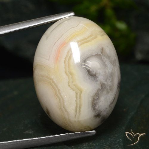 16.46ct طبيعي متعدد الألوان يشب أو جاسبر, بيضوي, غير شفاف