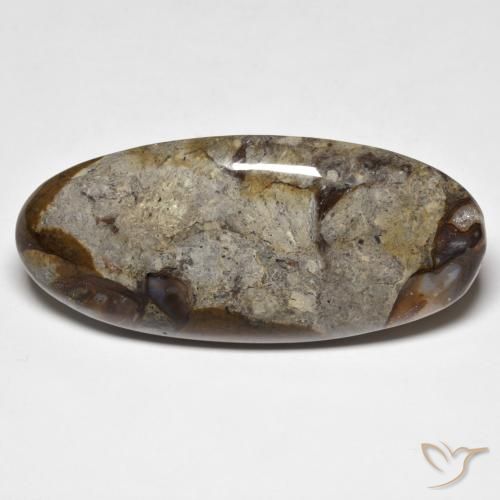 47.35ct طبيعي متعدد الألوان يشب أو جاسبر, بيضوي, غير شفاف