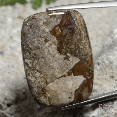 26.06ct طبيعي متعدد الألوان يشب أو جاسبر, وسادة, غير شفاف, Photo A