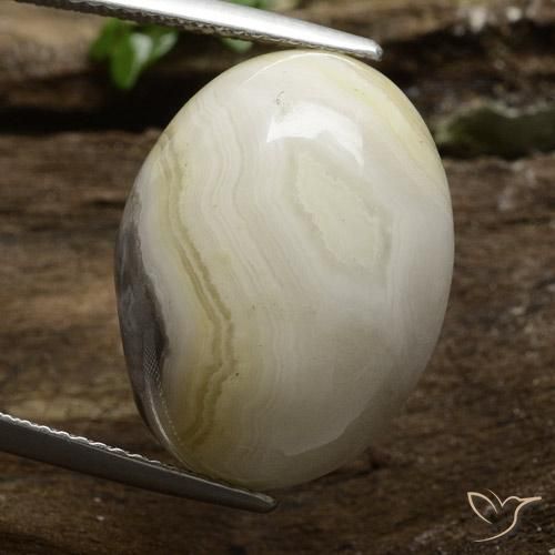 16.43ct طبيعي متعدد الألوان يشب أو جاسبر, بيضوي, غير شفاف
