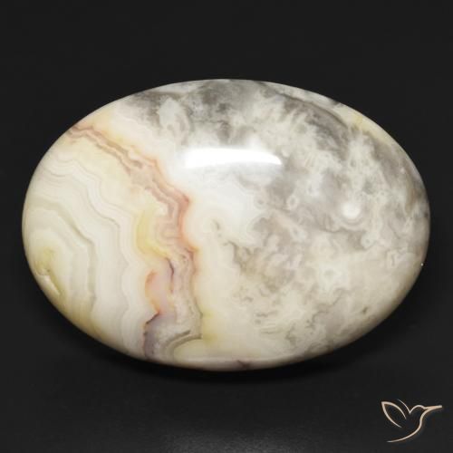 46.47ct طبيعي متعدد الألوان يشب أو جاسبر, بيضوي, غير شفاف