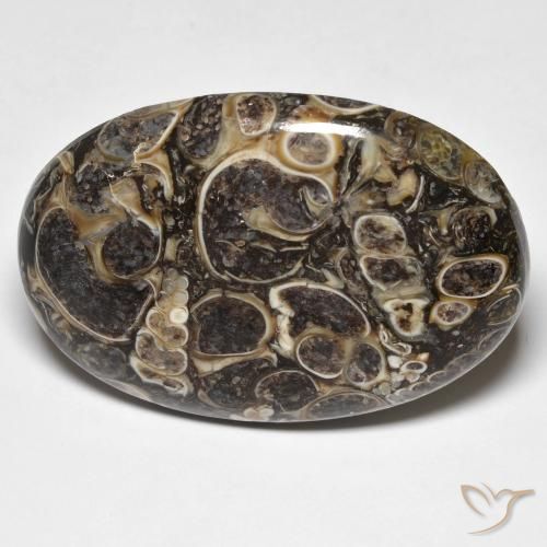37.39ct طبيعي متعدد الألوان يشب أو جاسبر, بيضوي, غير شفاف
