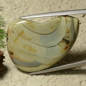 يشب أو جاسبر متعدد الألوان طبيعي، شكل خيالي، 25.50 قيراط، غير شفاف