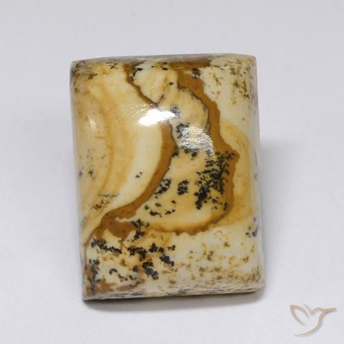 15.56ct طبيعي متعدد الألوان يشب أو جاسبر, باجيت, غير شفاف