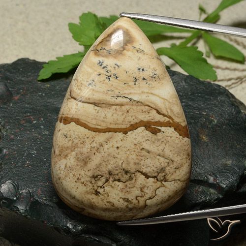 80.06ct طبيعي متعدد الألوان يشب أو جاسبر, شكل الكمثرى, غير شفاف