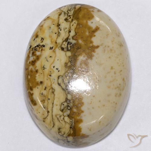 19.96ct طبيعي متعدد الألوان يشب أو جاسبر, بيضوي, غير شفاف