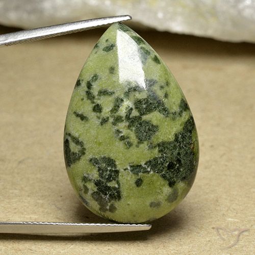 31.45ct طبيعي متعدد الألوان يشب أو جاسبر, شكل الكمثرى, غير شفاف