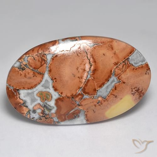 68.68ct طبيعي متعدد الألوان يشب أو جاسبر, بيضوي, غير شفاف
