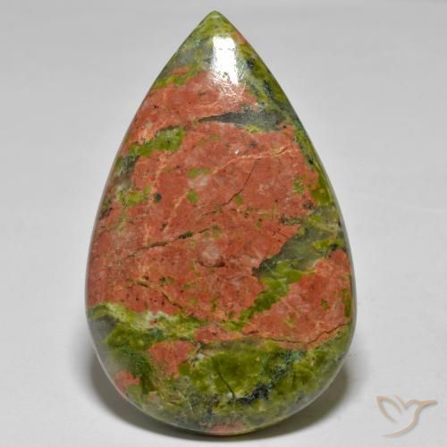 41.42ct طبيعي متعدد الألوان يشب أو جاسبر, شكل الكمثرى, غير شفاف