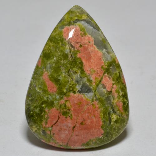 يشب أو جاسبر متعدد الألوان طبيعي، شكل الكمثرى، 24.54 قيراط، غير شفاف