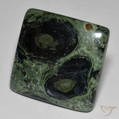 37.53ct طبيعي متعدد الألوان يشب أو جاسبر, مربع, غير شفاف