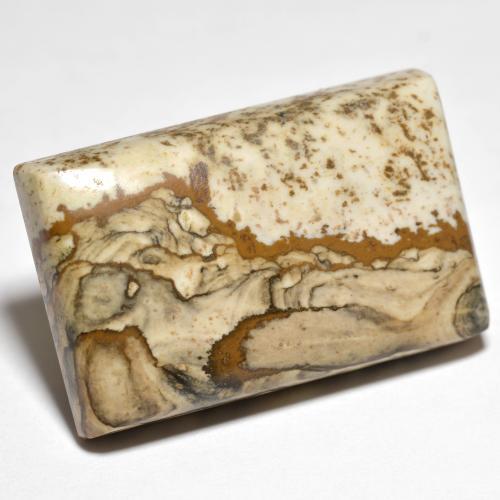 يشب أو جاسبر متعدد الألوان طبيعي، باجيت، 29.08 قيراط، غير شفاف