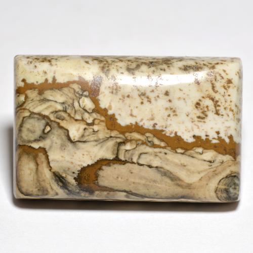 يشب أو جاسبر متعدد الألوان طبيعي، باجيت، 29.08 قيراط، غير شفاف