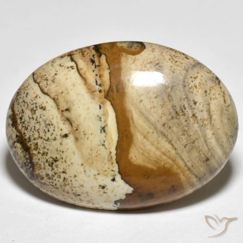 22.37ct طبيعي متعدد الألوان يشب أو جاسبر, بيضوي, غير شفاف