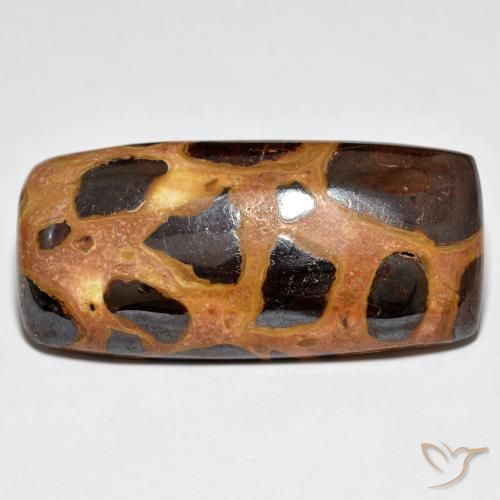 18.09ct طبيعي متعدد الألوان يشب أو جاسبر, وسادة, غير شفاف