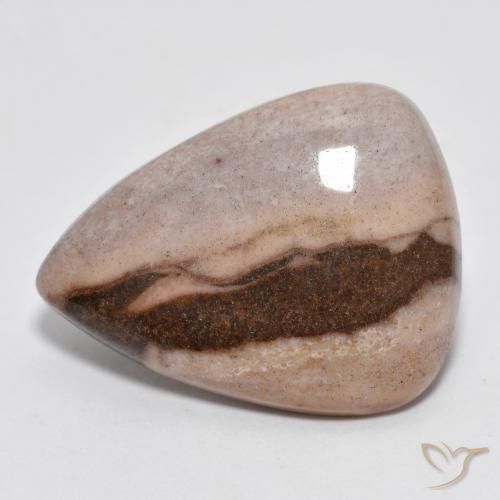 9.81ct طبيعي متعدد الألوان يشب أو جاسبر, شكل الكمثرى, غير شفاف