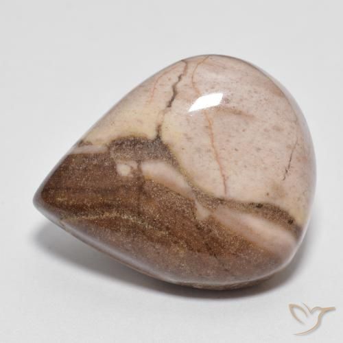 13.35ct طبيعي متعدد الألوان يشب أو جاسبر, شكل الكمثرى, غير شفاف