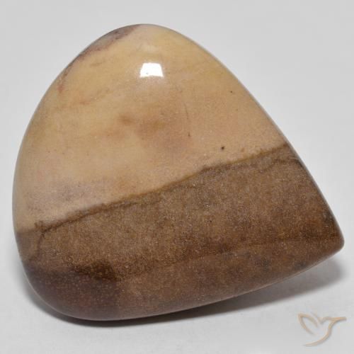 19.98ct طبيعي متعدد الألوان يشب أو جاسبر, شكل الكمثرى, غير شفاف