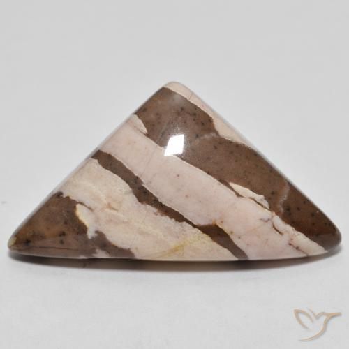 14.98ct طبيعي متعدد الألوان يشب أو جاسبر, مثلثى, غير شفاف