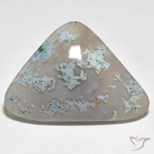 33.55ct طبيعي متعدد الألوان يشب أو جاسبر, مثلثى, نصف شفاف