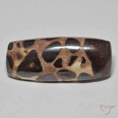 19.09ct طبيعي متعدد الألوان يشب أو جاسبر, وسادة, غير شفاف