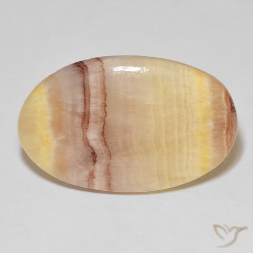 43.55ct طبيعي متعدد الألوان يشب أو جاسبر, بيضوي, غير شفاف