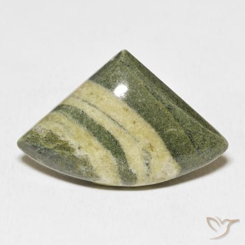 19.98ct طبيعي متعدد الألوان يشب أو جاسبر, مثلثى, غير شفاف