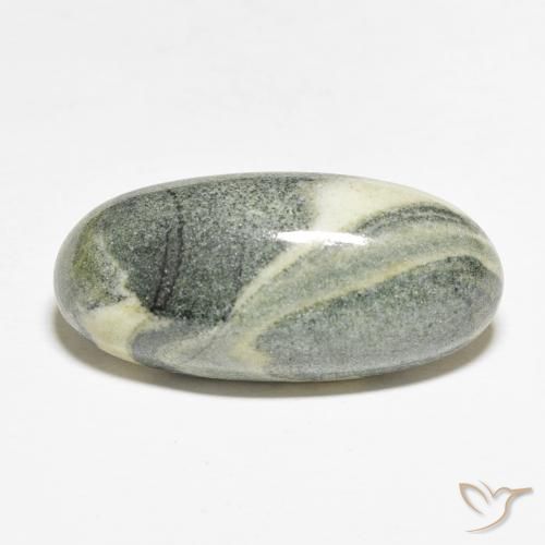 19.10ct طبيعي متعدد الألوان يشب أو جاسبر, بيضوي, غير شفاف
