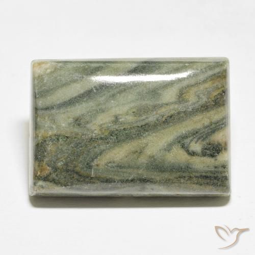 33.88ct طبيعي متعدد الألوان يشب أو جاسبر, باجيت, غير شفاف