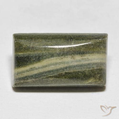 17.48ct طبيعي متعدد الألوان يشب أو جاسبر, باجيت, غير شفاف
