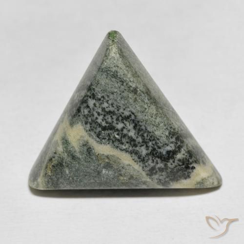 18.13ct طبيعي متعدد الألوان يشب أو جاسبر, مثلثى, غير شفاف