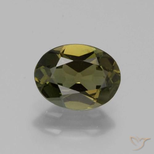 1.09ct طبيعي بني مخضر كورنيروبين, بيضوي, قليلا جدا