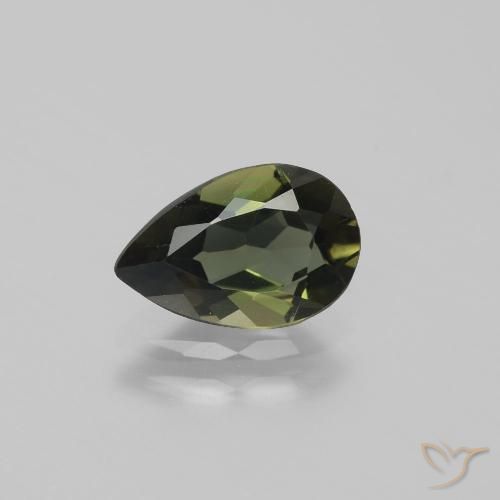 1.34ct طبيعي بني غامق كورنيروبين, شكل الكمثرى, VVS-VS