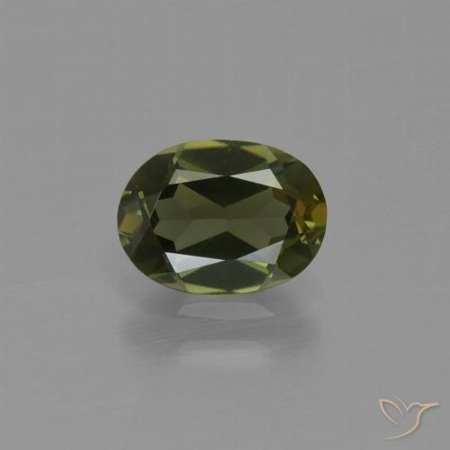 1.00ct طبيعي بني غامق كورنيروبين, بيضوي, VVS