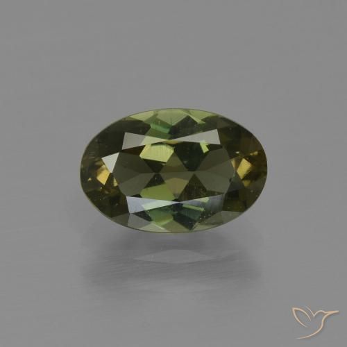 1.35ct طبيعي بني مخضر كورنيروبين, بيضوي, قليلا جدا
