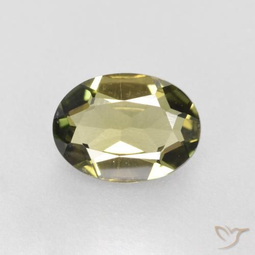 0.82ct طبيعي بني مخضر كورنيروبين, بيضوي, قليلا جدا
