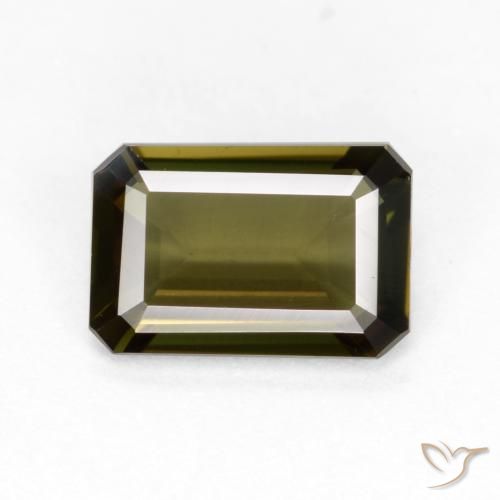 0.88ct طبيعي بنى متوسط كورنيروبين, قص الزمرد, VVS-VS