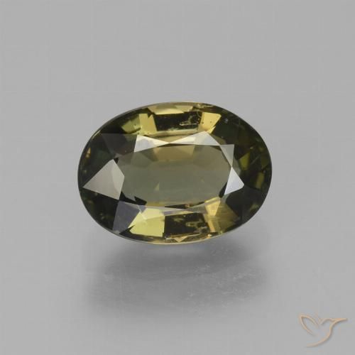1.85ct طبيعي بني مخضر كورنيروبين, بيضوي, قليلا جدا